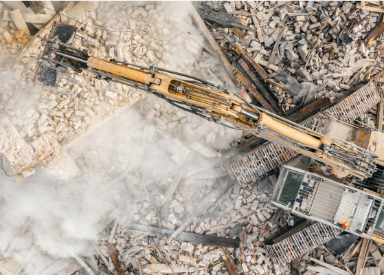 Prace ziemne przy obiekcie wielkopowierzchniowym